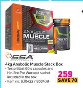 SSA 4kg Anabolic Muscle Stack Box