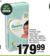 Pampers Premium Care Value Pack Disposable Diapers-Per Pack
