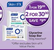 Skin eFX Glycerine Soap Bar Assorted-For 2 x 150g