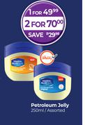 Vasline Petroleum Jelly Assorted-For 2 x 250ml