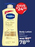 Vasline Body Lotion Assorted-625ml