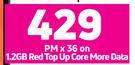 Samsung Galaxy A24 Smartphone-On 1.2GB Red Top Up Core More Data