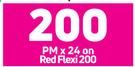 Samsung Galaxy A04e Smartphone-On Red Flexi 200