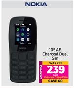 Nokia 105 AE Charcoal Dual Sim-Each