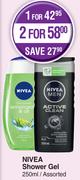 Nivea Shower Gel Assorted-For 2 x 250ml
