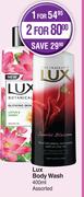 Lux Body Wash Assorted-For 2 x 400ml