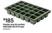 Natcare Set Of 5 Trays 24 Cavities Planter Tray