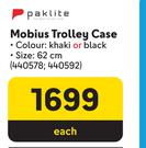 Paklite Mobius Trolley Case 62cm-Each