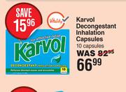 Karvol Decongestant Inhalation 10 Capsules