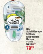 BIC Soleil Escape 5-Blade Disposable Razors