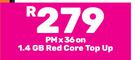 Xiaomi Redmi 14 Note Smartphone-On 1.4GB Red Core Top Up