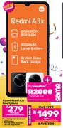 Xiaomi Redmi A3x Smartphone-On 1.4GB Red Core Top Up
