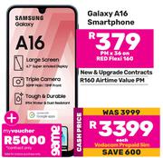 Samsung Galaxy A16 Smartphone-On Red Flexi 160