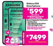 2 x Samsung Galaxy A36 5G Smartphone-On 1.4GB Red Core Top up + Promo 1GB Data