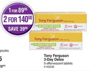 Tony Ferguson 3 Day Detox 9 Effervescent Tablets-For 1