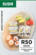 12-Piece Sushi Platter-Each