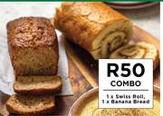 1 x Swiss Roll & 1 x Banana Bread Combo