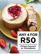 Filled Cannoli Or Cinnabuns-For Any 4