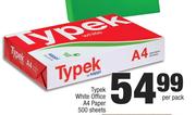 Typek White Office A4 Paper 500 Sheets-Per Pack