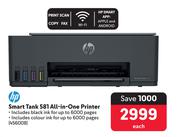 HP Smart Tank 581 All In One Printer