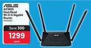 Asus AX1800 Dual Band WiFi 6 Gigabit Router
