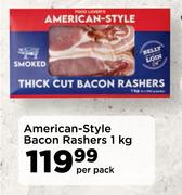American Style Bacon Rashers-1kg Per Pack