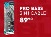 Pro Bass 3 In 1 Cable