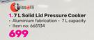 Tissolli 7L Solid Pressure Cooker