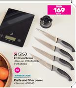 Casa Kitchen Scale Or Shogun Knife & Sharpener-Each
