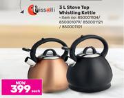 Tissolli 3L Stove Top Whistling Kettle-Each