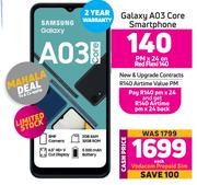 Samsung Galaxy A03 Core Smartphone-On Red Flexi 140