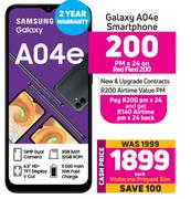 Samsung Galaxy A04e Smartphone-On Red Flexi 200
