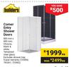 Builders Corner Entry Shower Doors 885mm X 885mm-Each