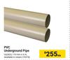 PVC Underground Pipe 110mm X 6m-Each 
