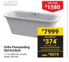 Lusso Orilla Freestanding Skirted Bath (Acrylic White) 1.7m X 800mm