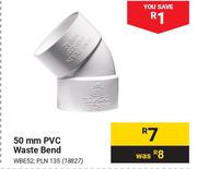 50mm PVC Waste Bend 18827