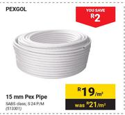Pexgol 15mm Pex Pipe 513301-Per Sqm