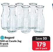 Regent Carafe Jug 6-Pack-Per 6-Pack