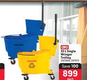 Aro Single Wringer Trolley-33Ltr Each