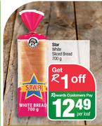 Star White Sliced Bread-700g Per Loaf