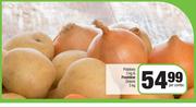 Potatoes 3Kg & Freshline Onions 3Kg-Per Combo
