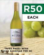 Three Peaks Wine Range Assorted-750ml