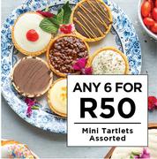 Mini Tartlets Assorted-For Any 6