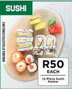 12-Piece Sushi Platter-Each