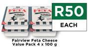 Fairview Feta Cheese Value Pack-4 x 100g Each