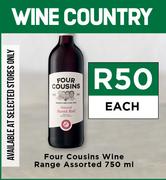 Four Cousins Wine Range Assorted-750ml