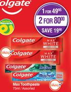 Colgate Max Toothpaste Assorted-75ml