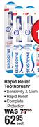 Sensodyne Rapid Relief Toothbrush-Each