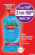 Colgate Plax Mouthwash Value Pack Assorted-750ml