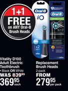 Oral-B Replacement Brush Heads 2 Pack-Per Pack